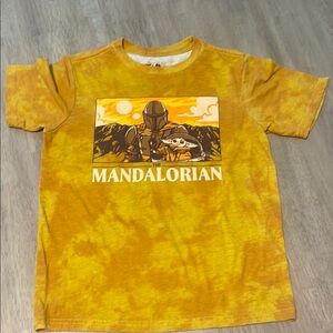 The Mandalorian Yellow Tie-Dye T-Shirt